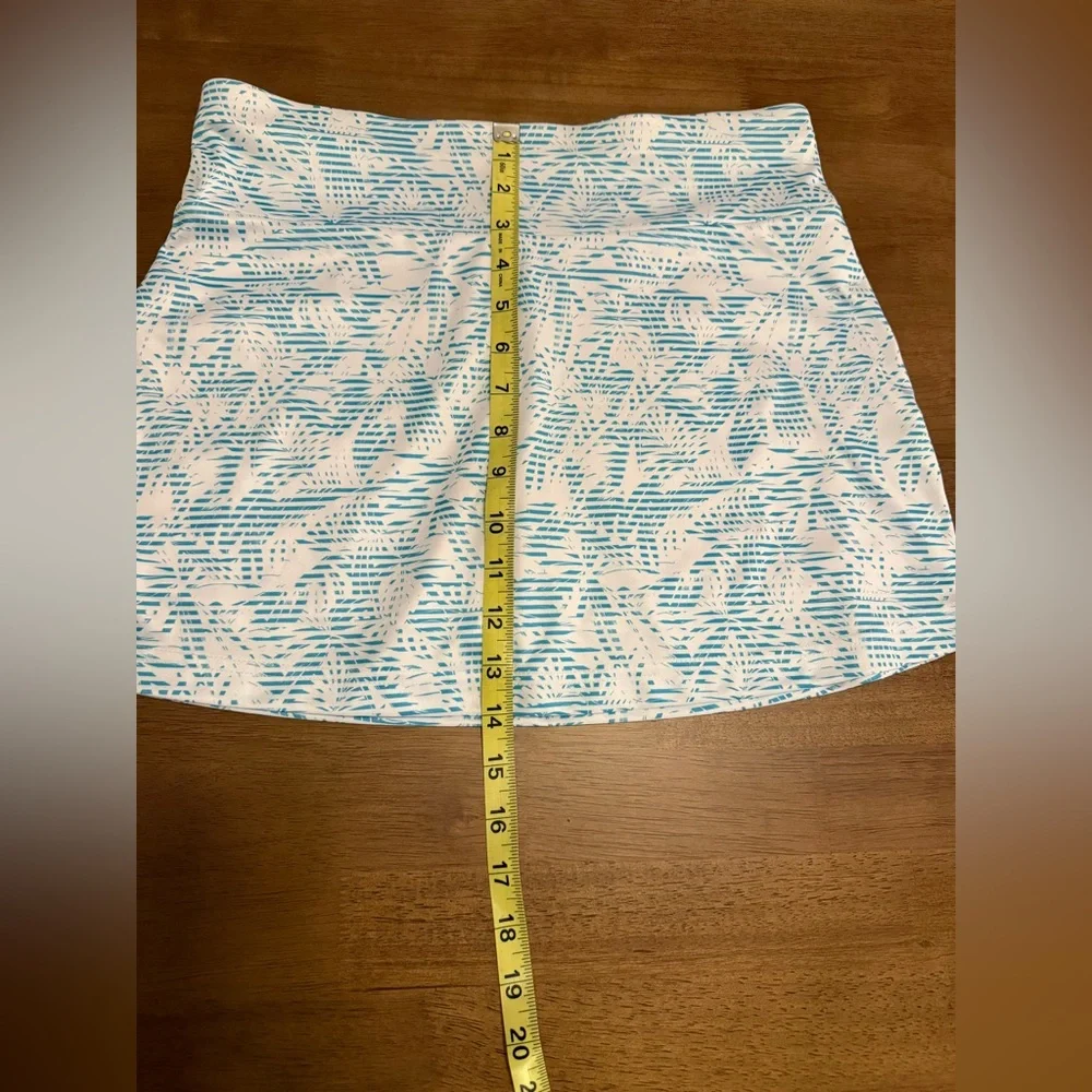 Callaway NWOT Women’s Golf Skort Blue & White Palm Tree Tennis Skort Size Small